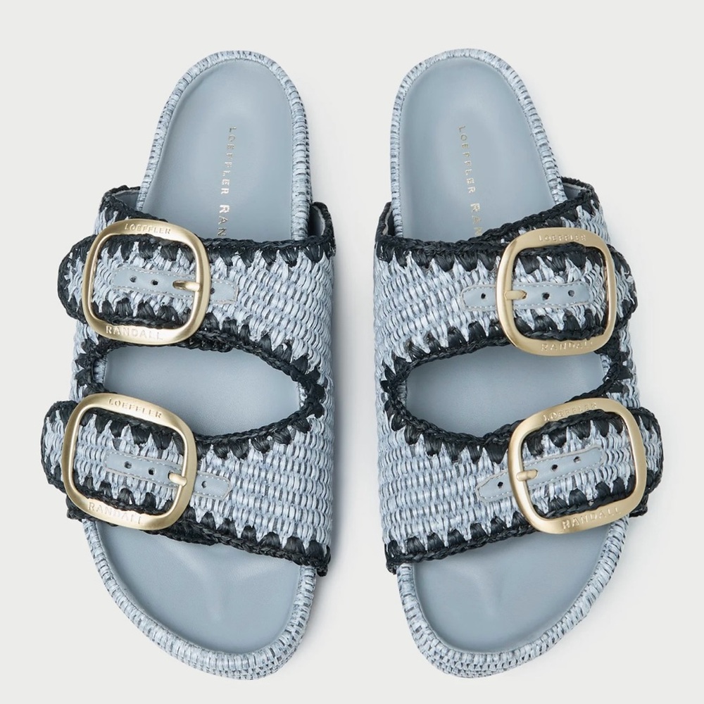 Loeffler Randall Theo Blue Two−Band Sandal